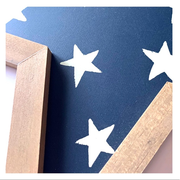 New Star Sign Wall Art Frame Fourth of July Decor - Picture 2 of 6